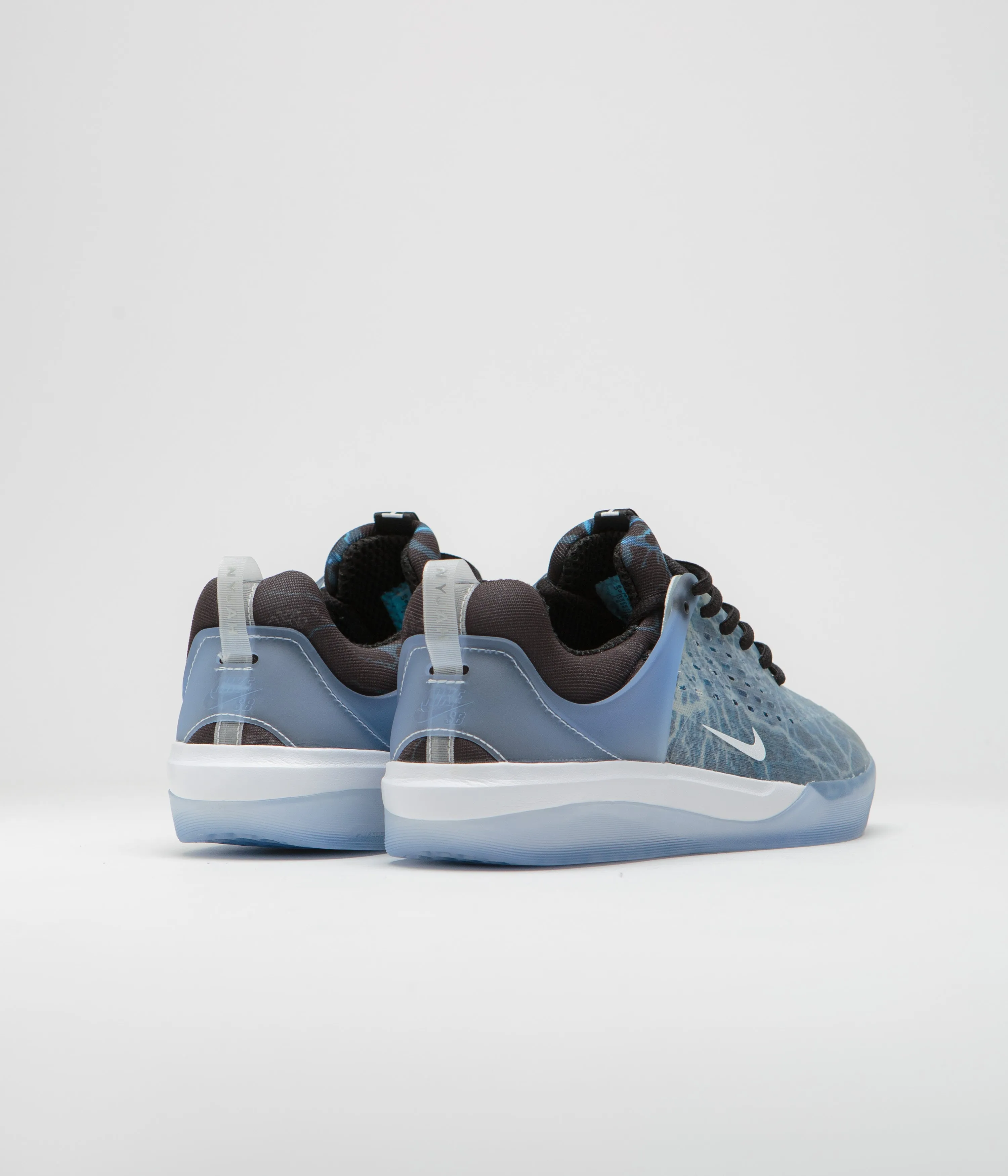 Nike SB Nyjah 3 Premium Shoes - Black / White - Deep Royal - White Nike SB Clothing