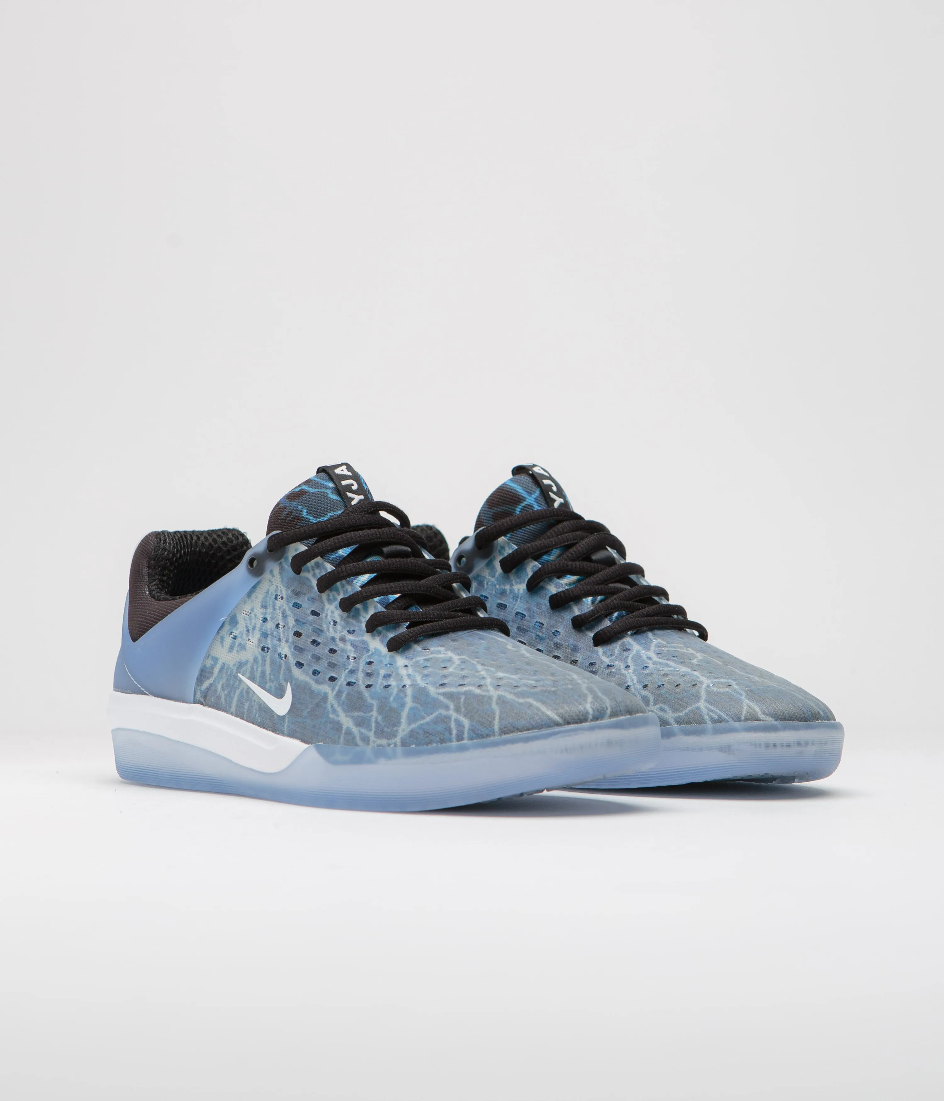 Nike SB Nyjah 3 Premium Shoes - Black / White - Deep Royal - White Nike SB Clothing