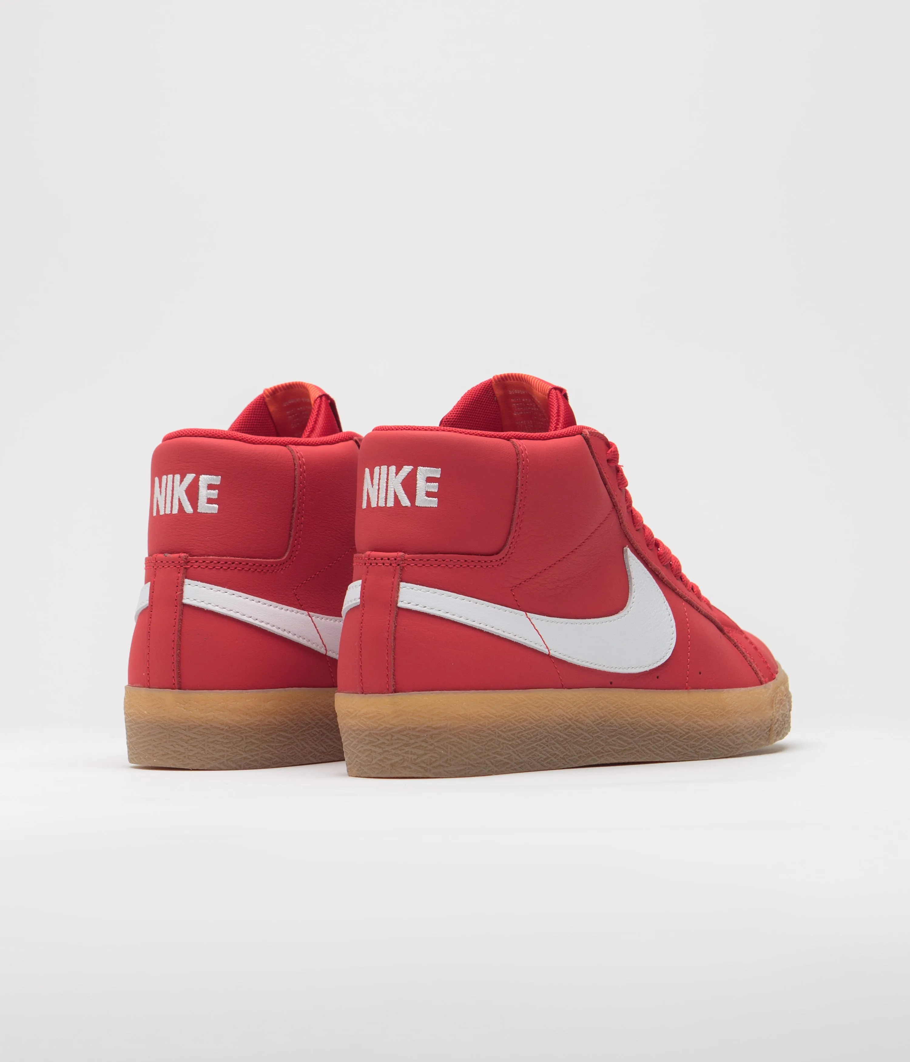 Nike SB Orange Label Blazer Mid Shoes - University Red / White - White Nike SB Clothing