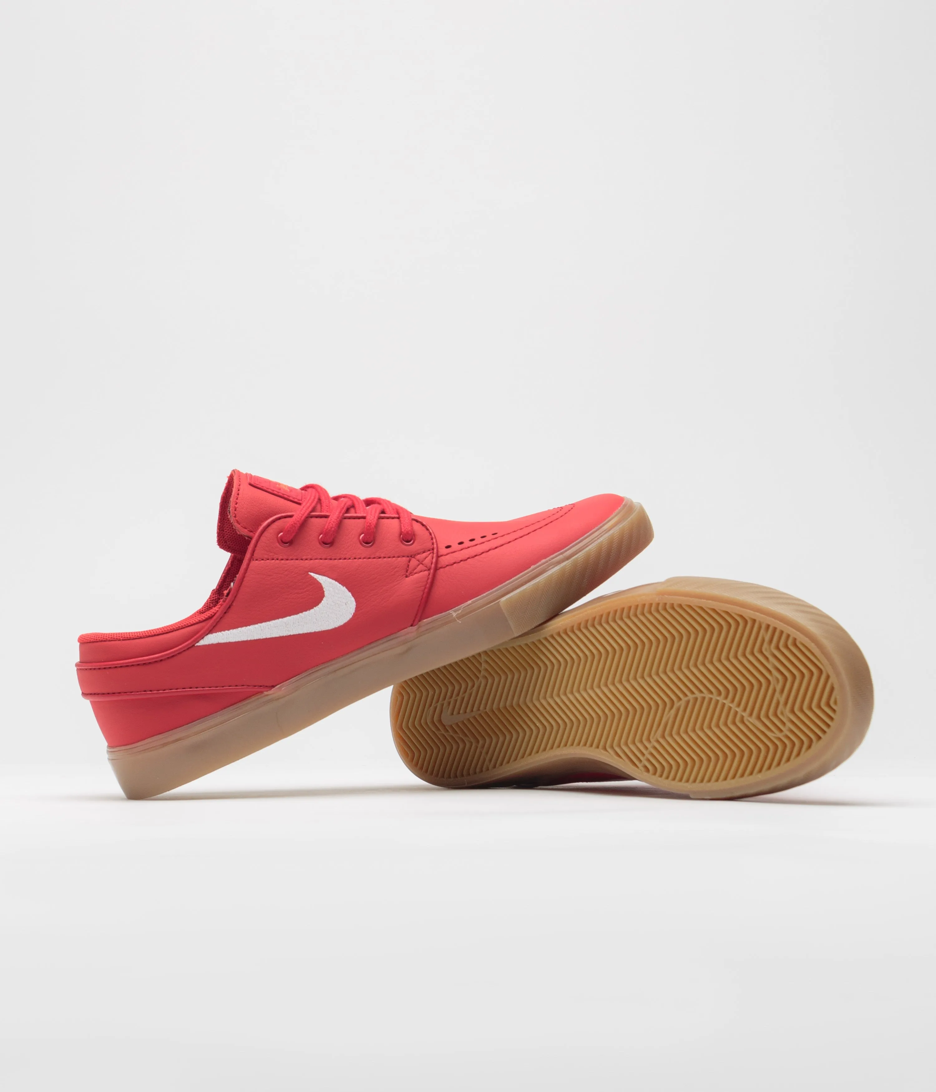Nike SB Orange Label Janoski Shoes - University Red / White - University Red Nike SB Clothing
