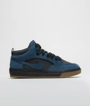 Nike SB React Leo Shoes - Navy / Navy - Black - Anthracite Nike SB Clothing