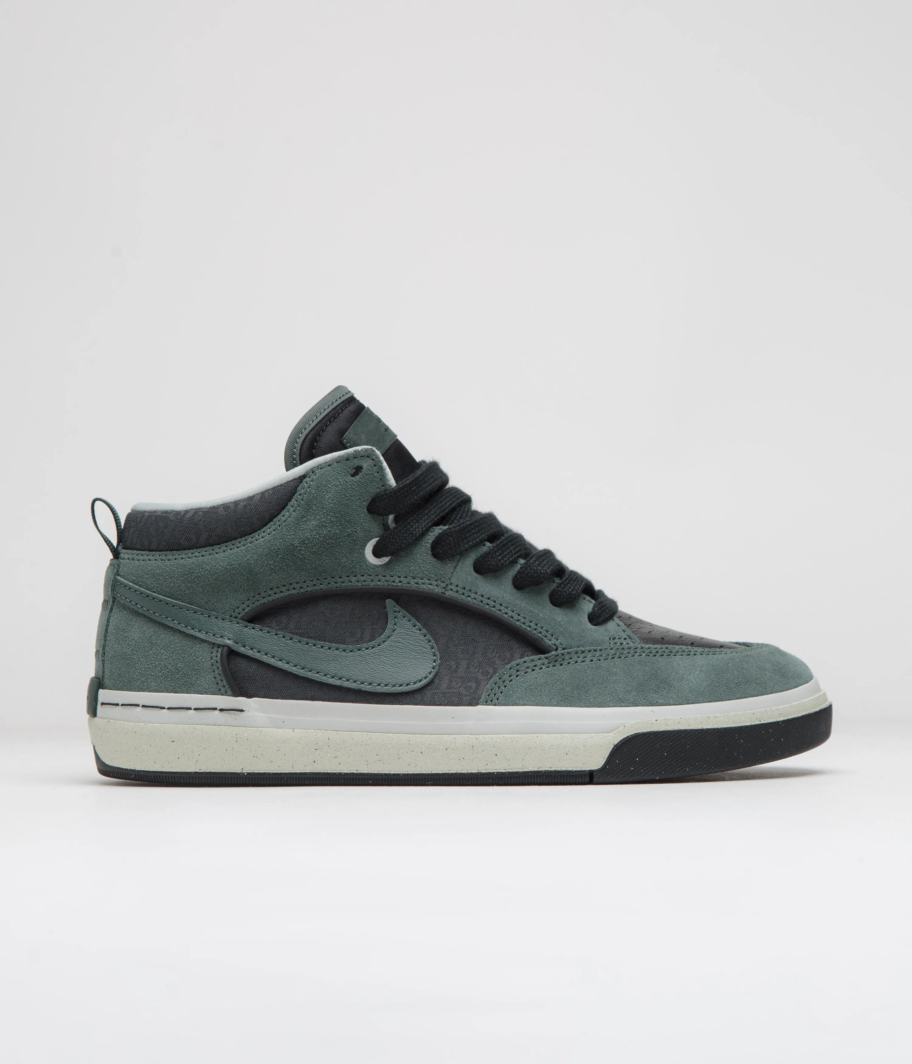 Nike SB React Leo Shoes - Vintage Green / Vintage Green - Black Nike SB Clothing