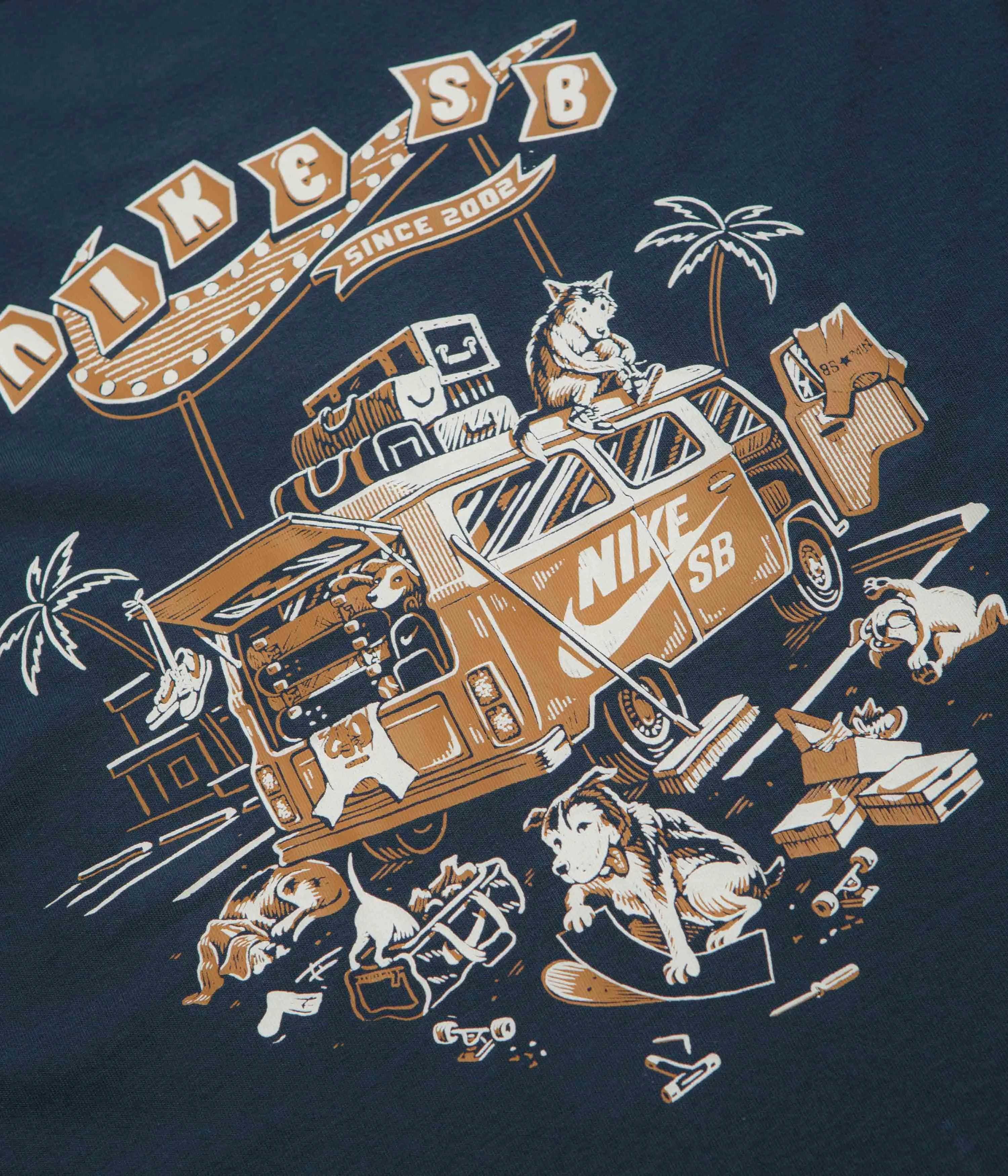 Nike SB Road Dogs T-Shirt - Armory Navy Nike SB Clothing