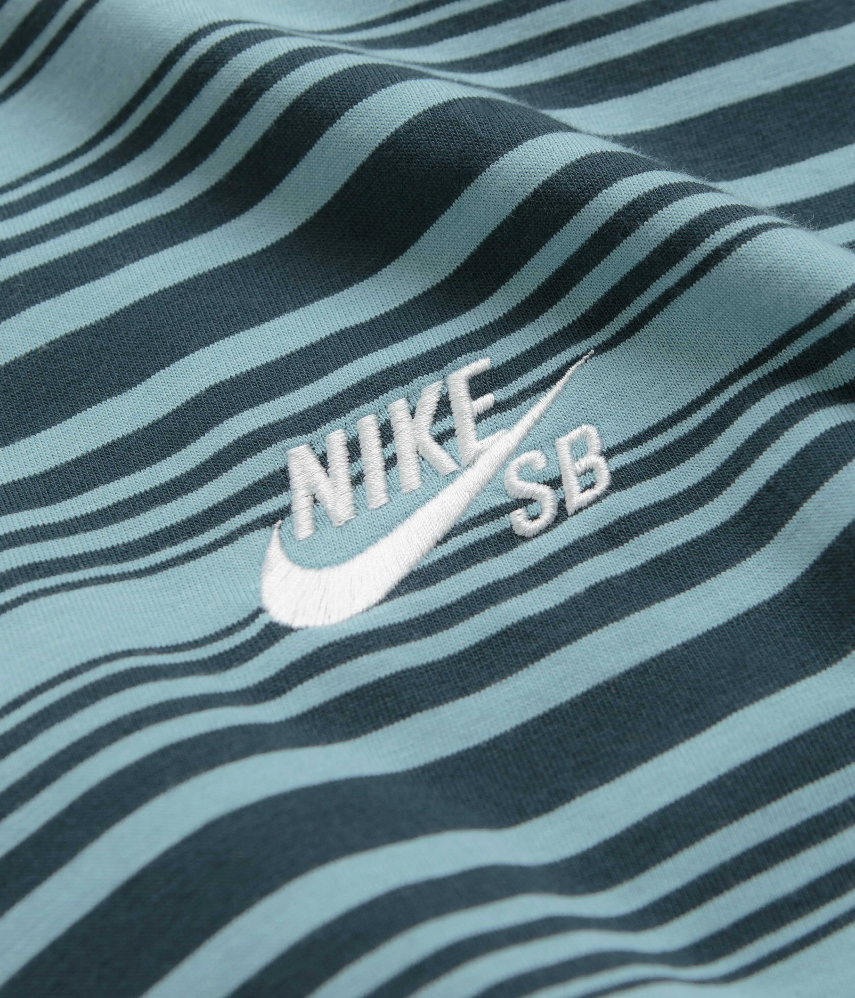 Nike SB Striped T-Shirt - Denim Turquoise Nike SB Clothing