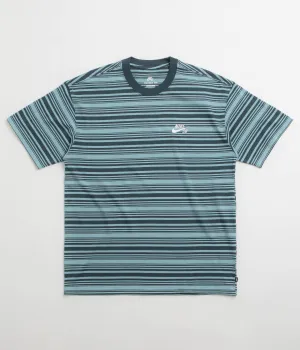 Nike SB Striped T-Shirt - Denim Turquoise Nike SB Clothing