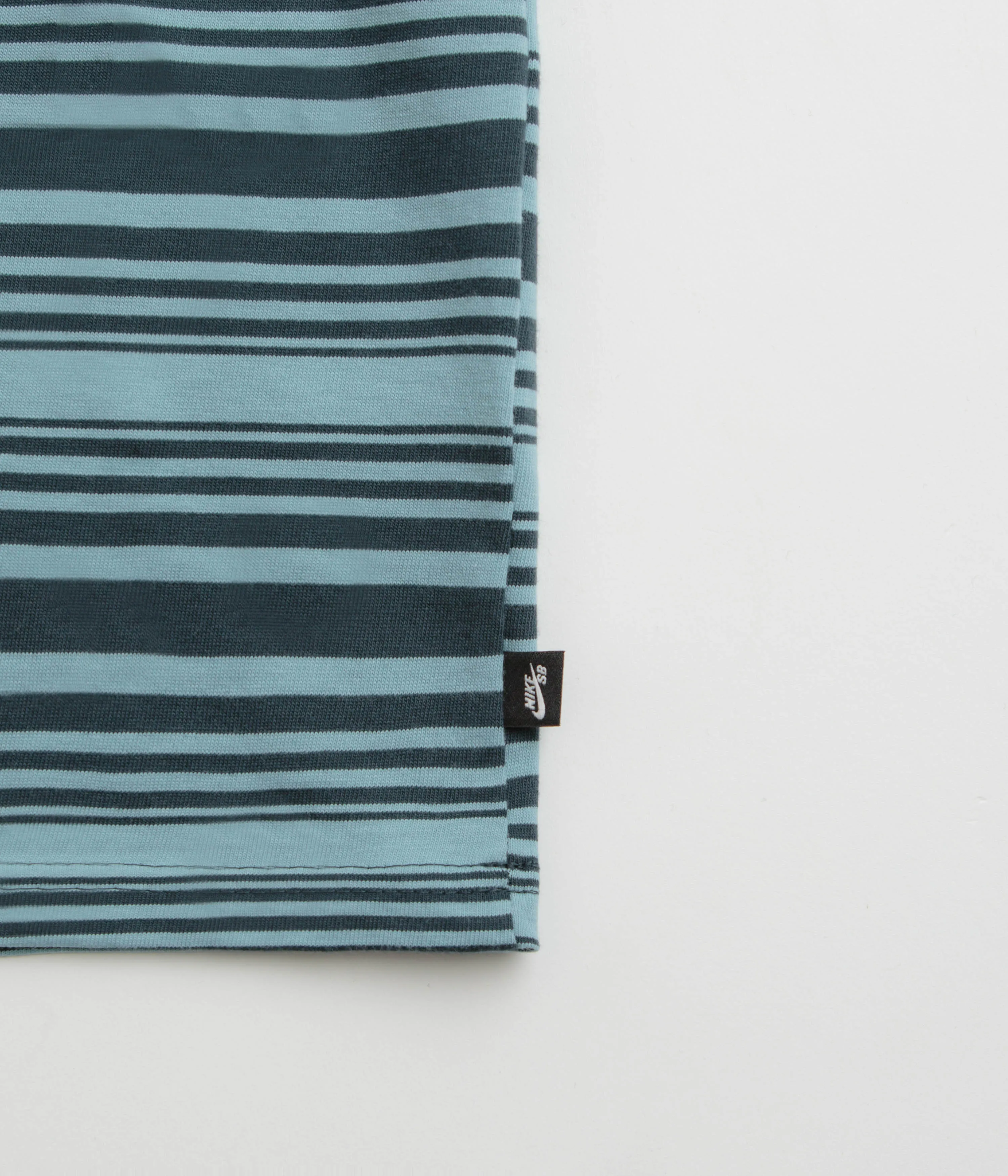 Nike SB Striped T-Shirt - Denim Turquoise Nike SB Clothing