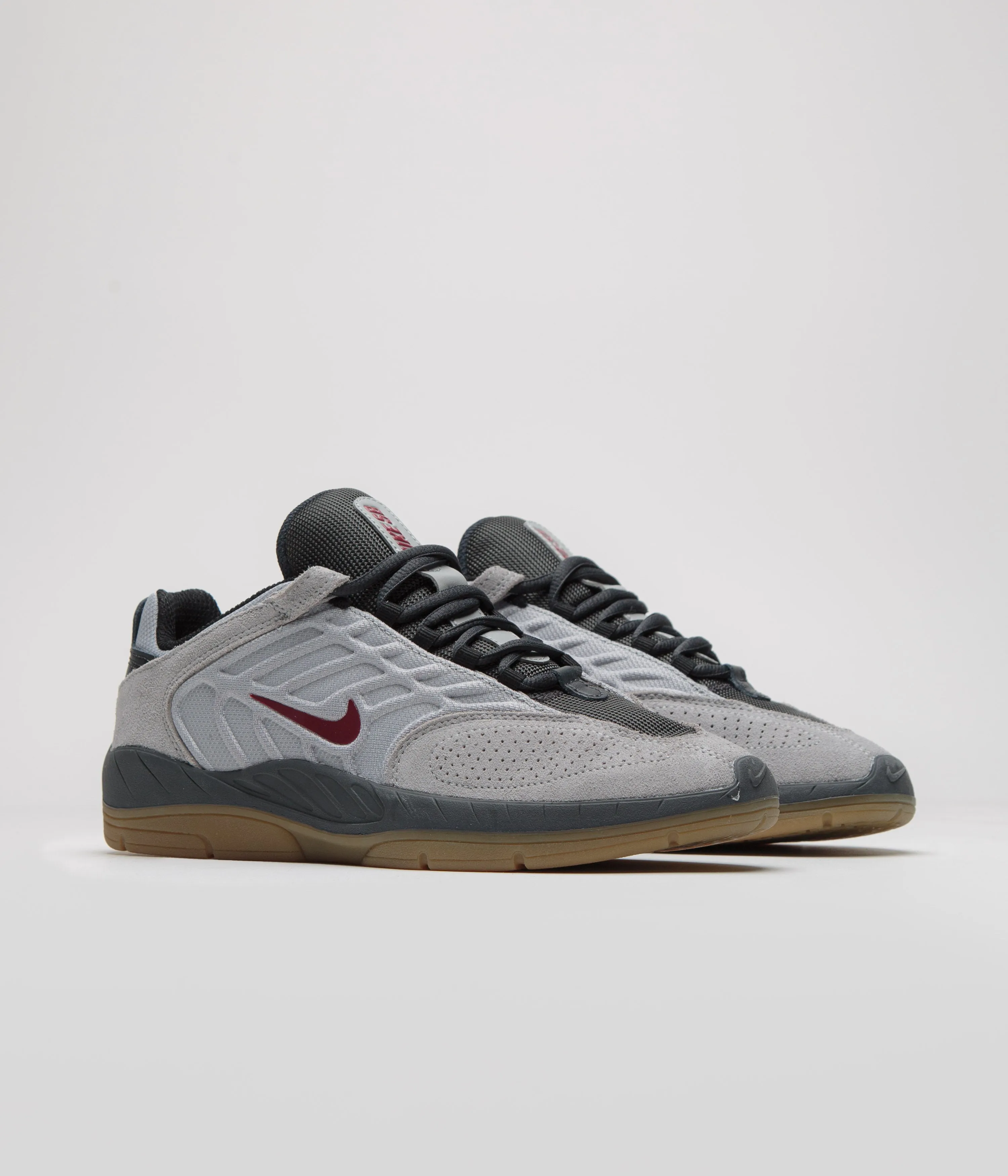 Nike SB Vertebrae Shoes - Light Smoke Grey / Dark Team Red Nike SB Clothing