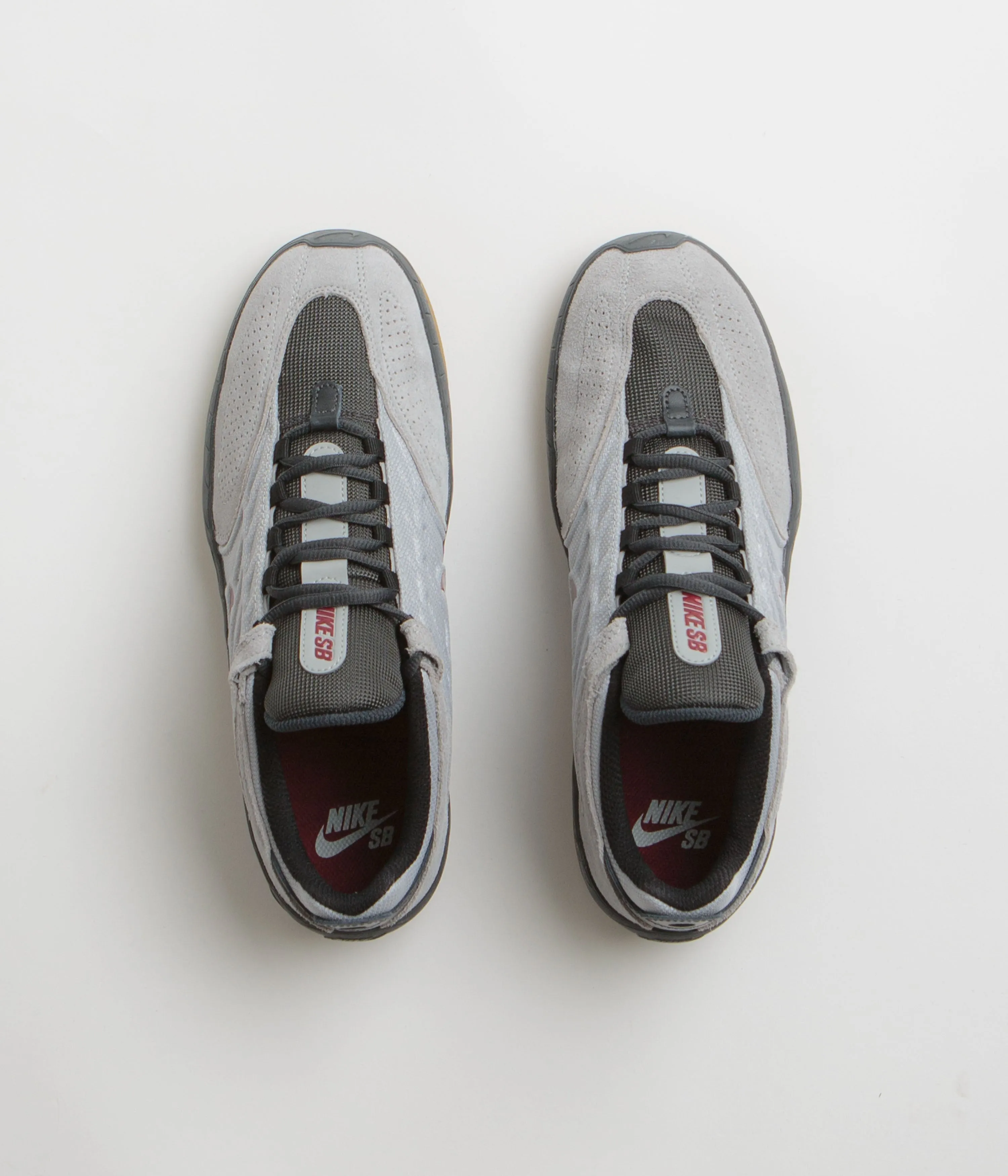 Nike SB Vertebrae Shoes - Light Smoke Grey / Dark Team Red Nike SB Clothing