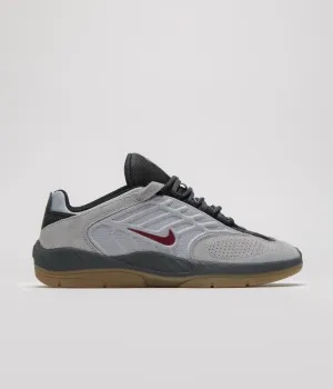 Nike SB Vertebrae Shoes - Light Smoke Grey / Dark Team Red Nike SB Clothing