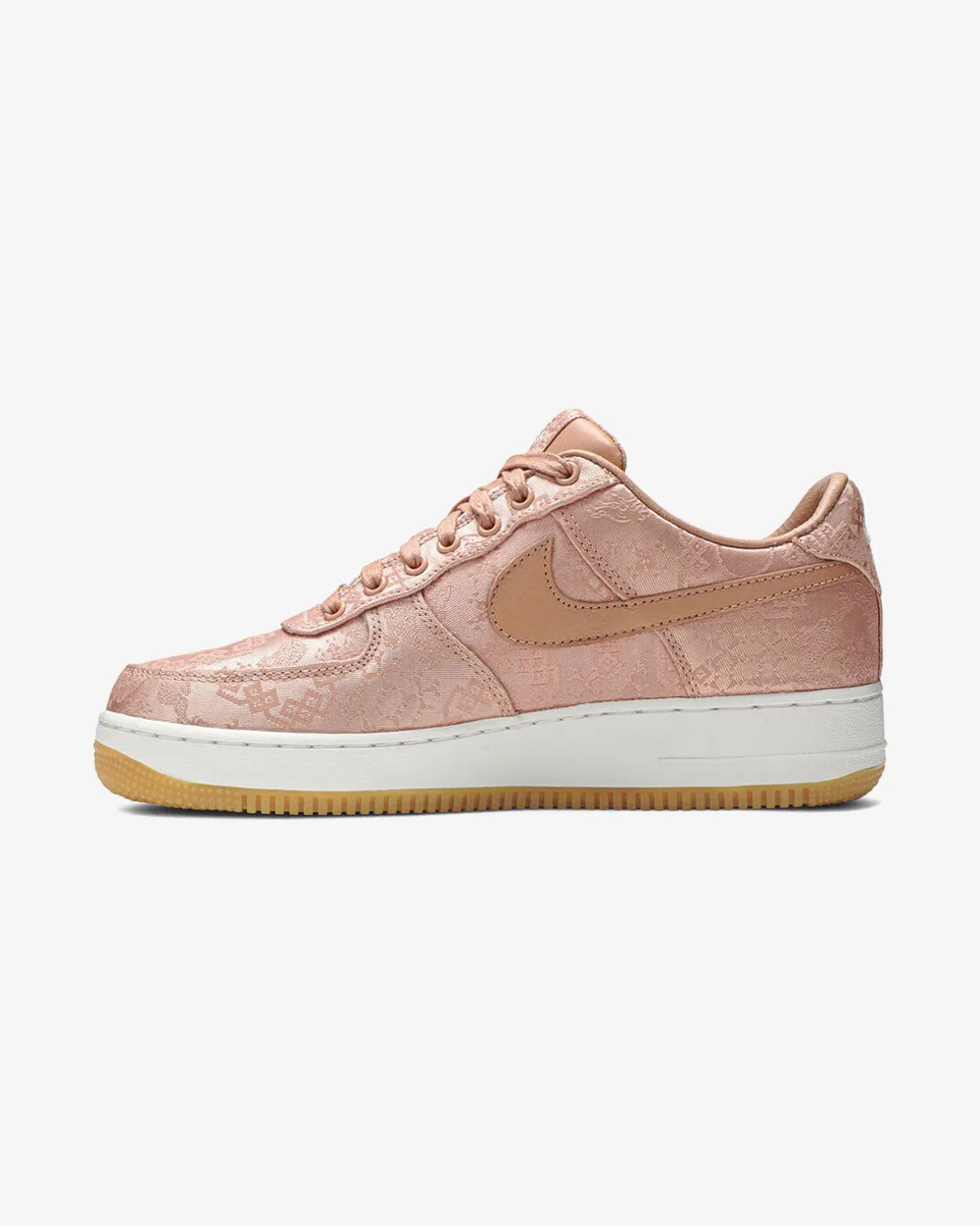 NIKE X CLOT AIR FORCE1 ROSE GOLD SILK -