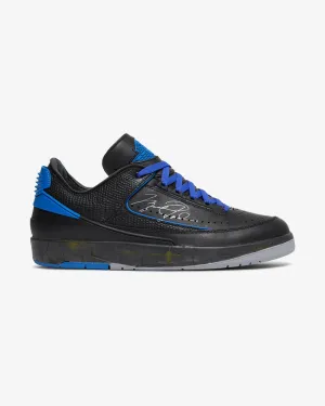 NIKE X OFF WHITE AIR JORDAN2 RETRO LOW SP BLACK ROYAL (NEW)