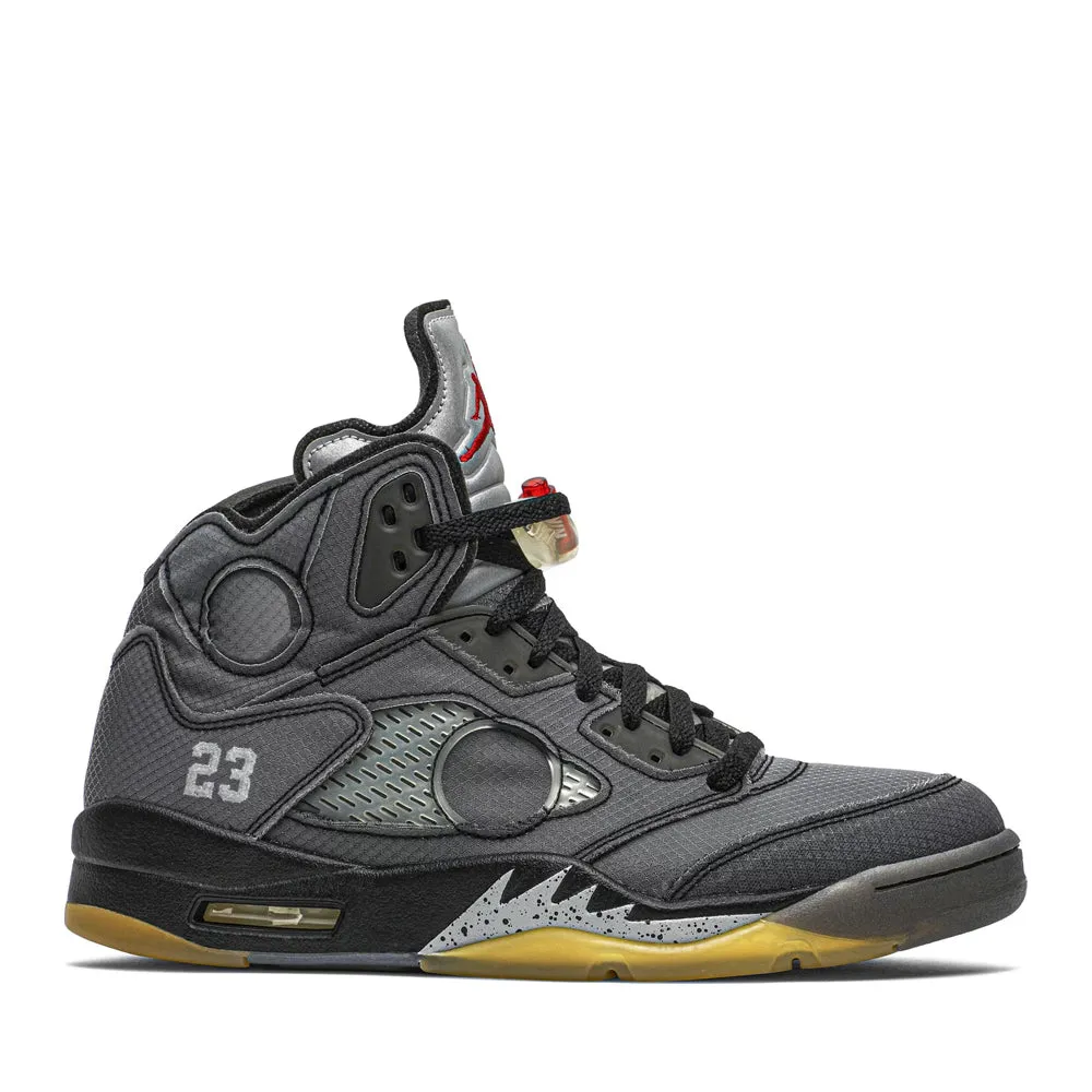 NIKE X OFFWHITE AIR JORDAN5 RETRO BLACK -