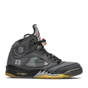 NIKE X OFFWHITE AIR JORDAN5 RETRO BLACK -