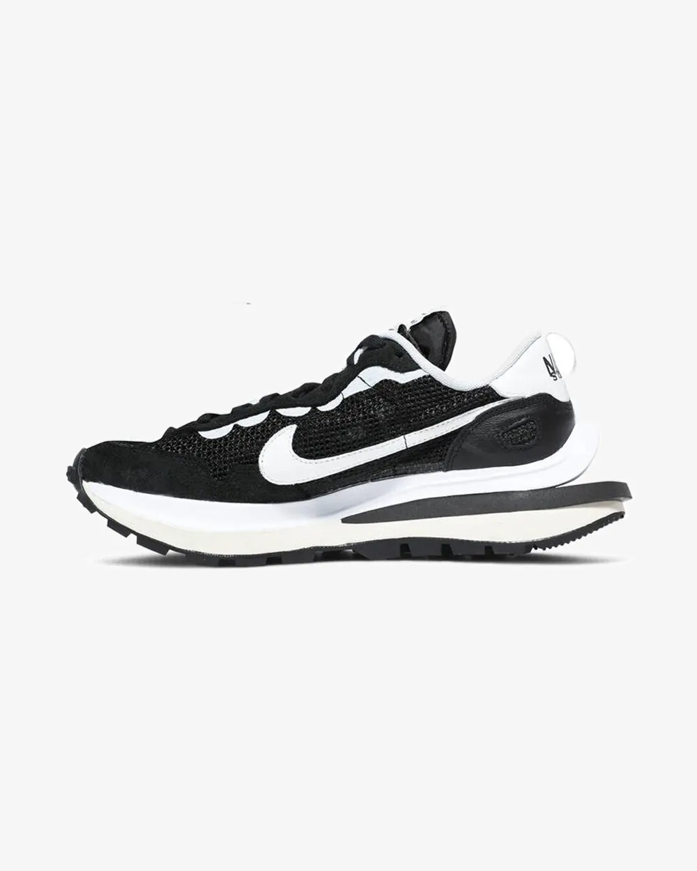 NIKE X SACAI VAPORWAFFLE BLACK WHITE -