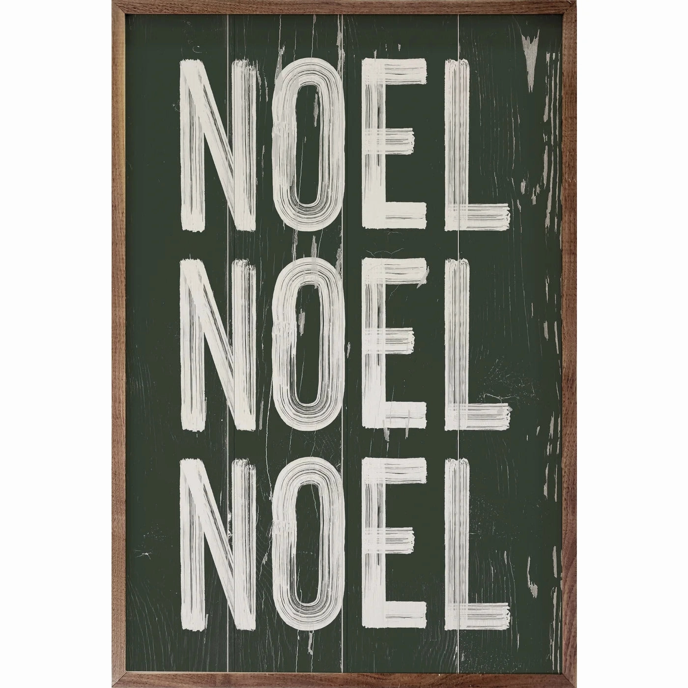 Noel Repeat Wood Framed Print 