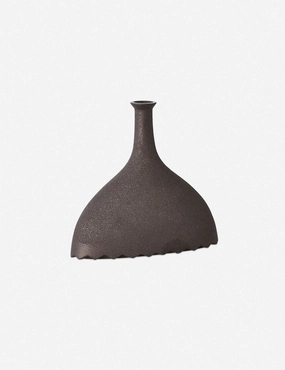 Noelle Geometric Decorative Vase, Black by Lemieux et Cie -  - 