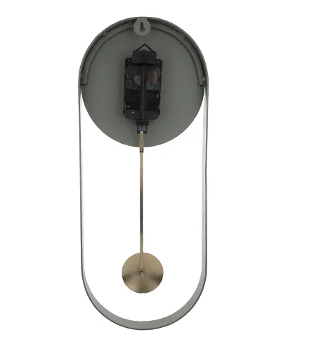 Noir Pendulum Wall Clock with Black Frame
