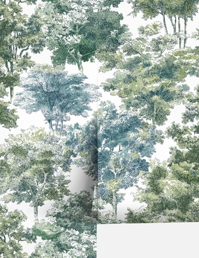Old World Trees Peel   Stick Wallpaper 
