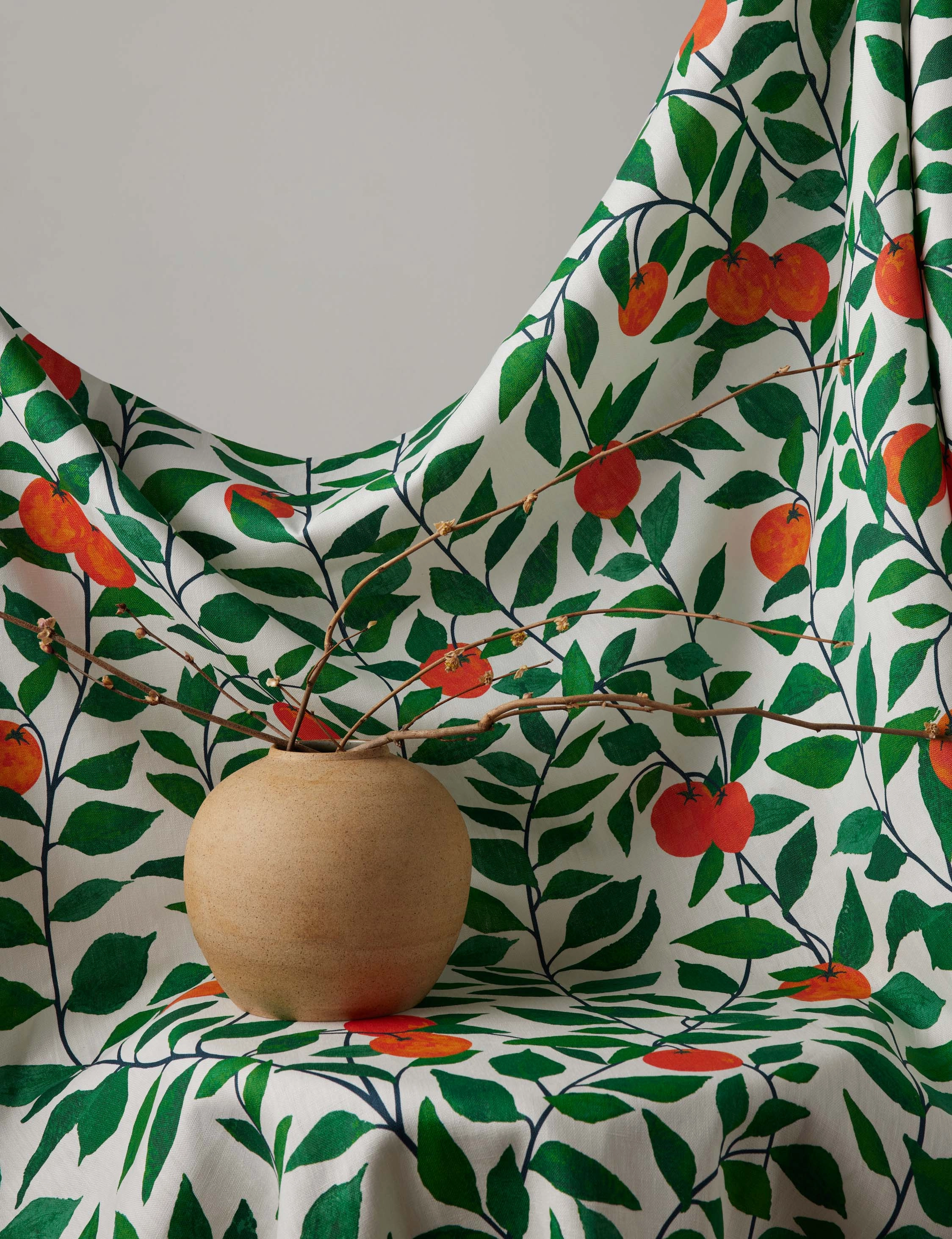 Orange Crush Natural on Linen by Nathan Turner 