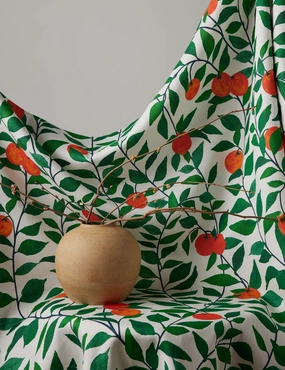 Orange Crush Natural on Linen by Nathan Turner 