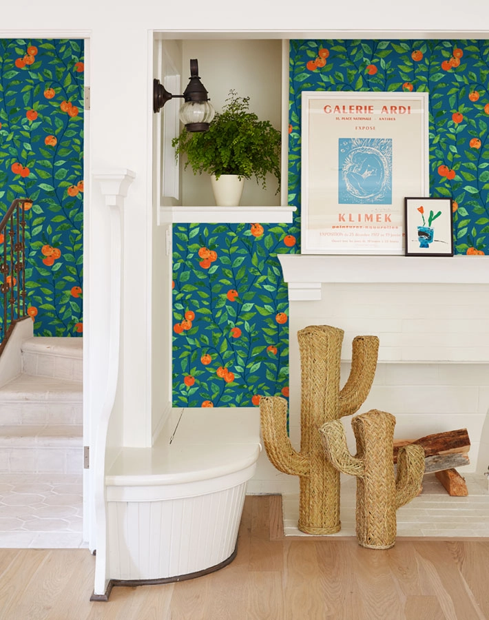 Orange Crush Peel   Stick Wallpaper