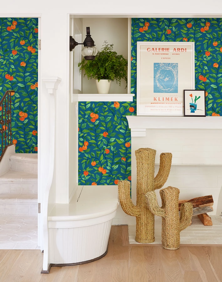 Orange Crush Peel   Stick Wallpaper