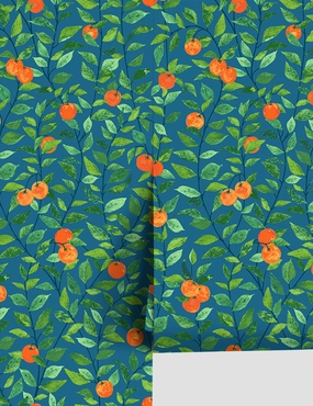 Orange Crush Peel   Stick Wallpaper 