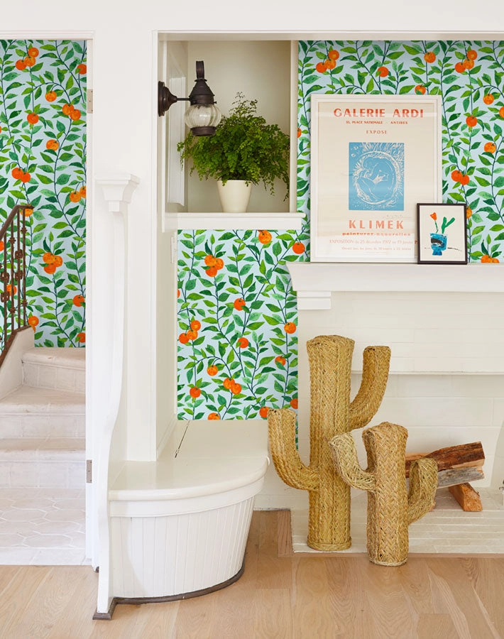 Orange Crush Peel   Stick Wallpaper