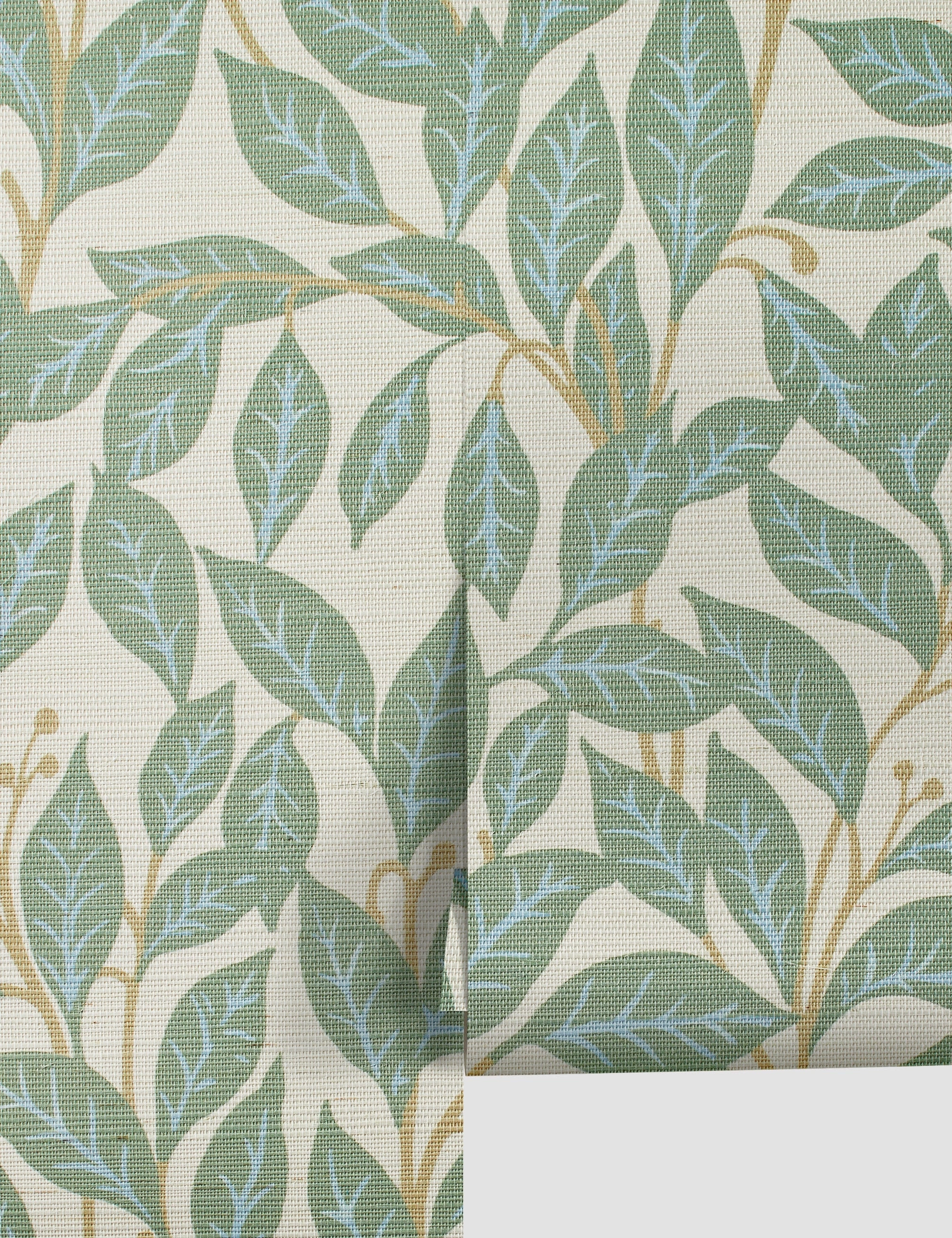 Orchard Leaves Grasscloth Wallpaper by Wallshoppe 
