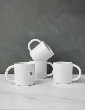 Organic Mugs (Set of 4) by Hawkins New York 