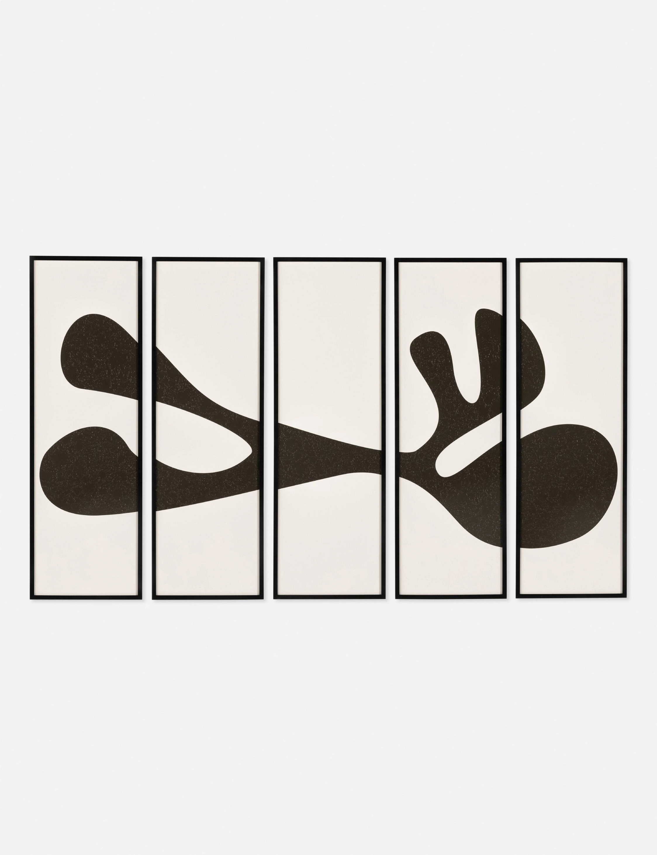 Organic Shape I Wall Art (Set of 5) by FHAS Inhouse 