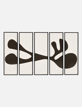 Organic Shape I Wall Art (Set of 5) by FHAS Inhouse 