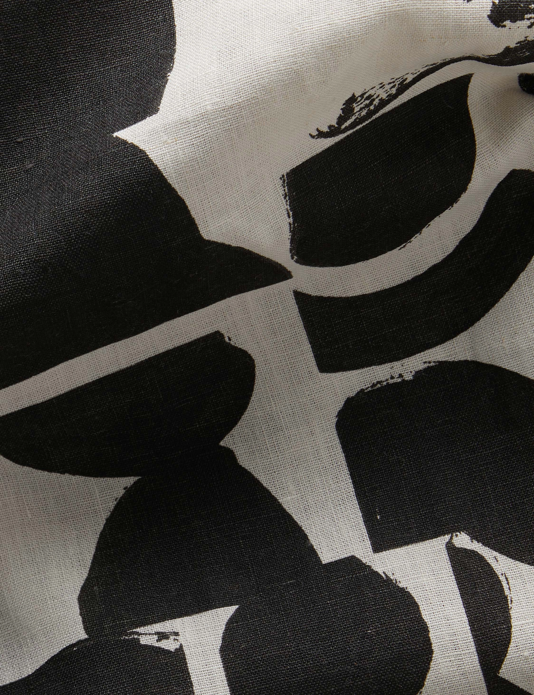 Organic Shapes Linen Fabric by Sarah Sherman Samuel