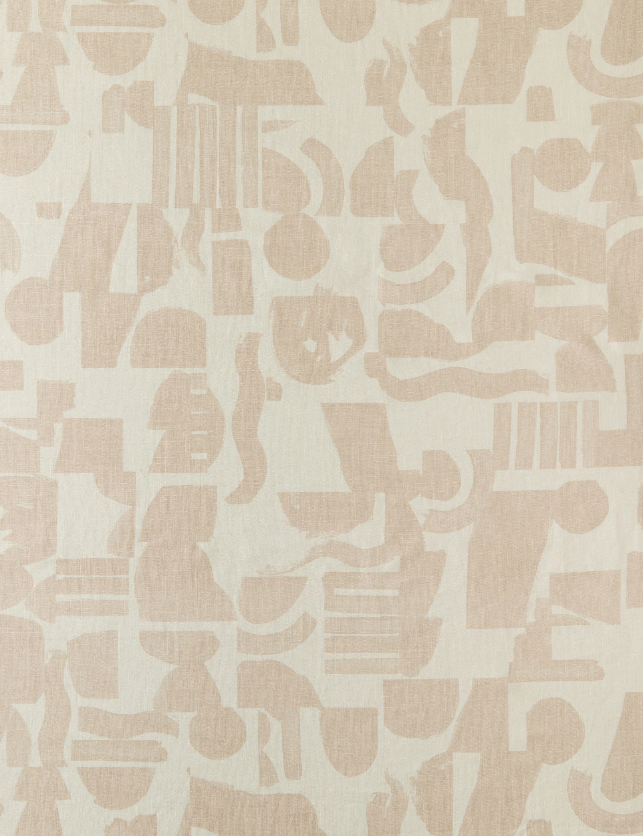 Organic Shapes Linen Fabric by Sarah Sherman Samuel