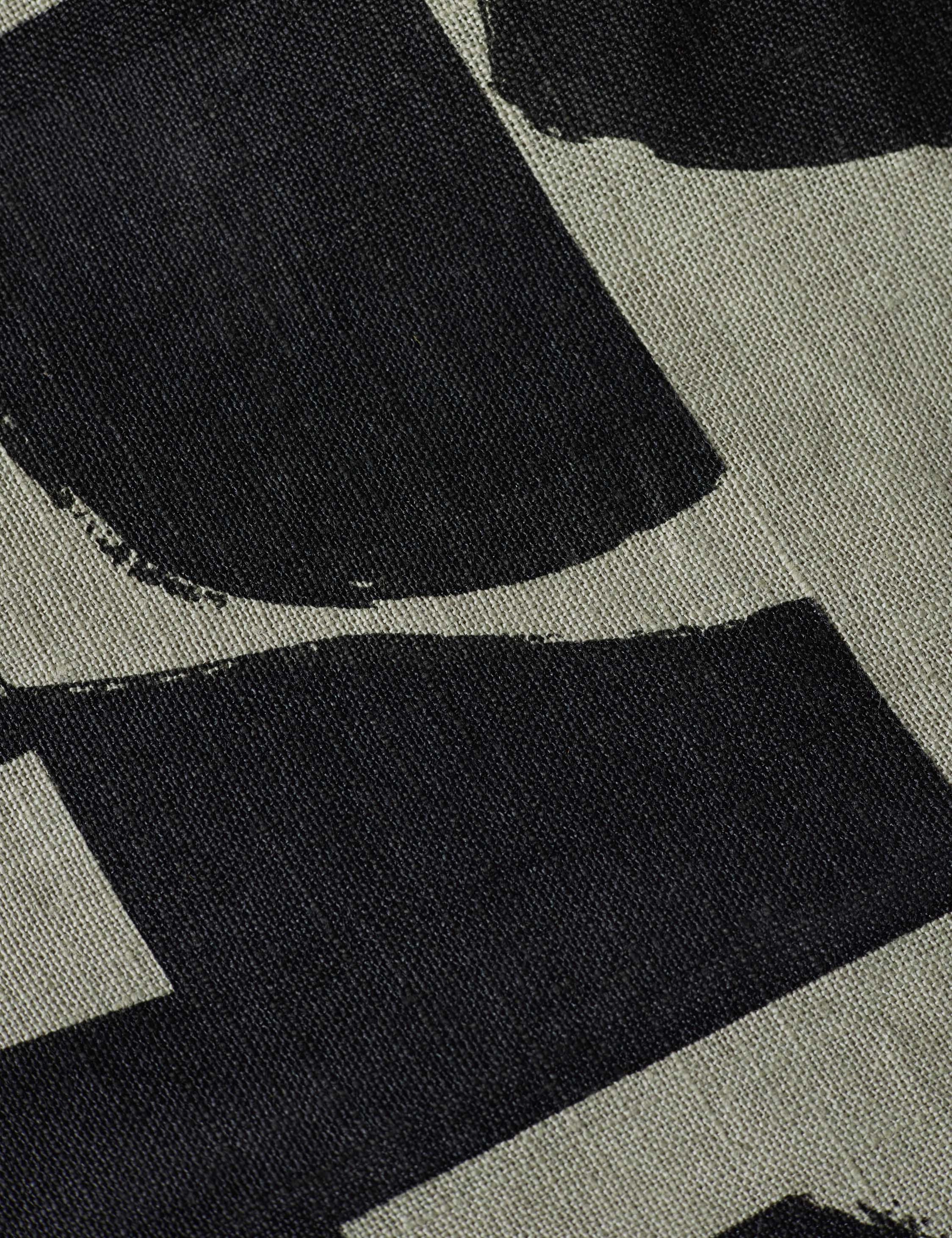 Organic Shapes Linen Fabric by Sarah Sherman Samuel