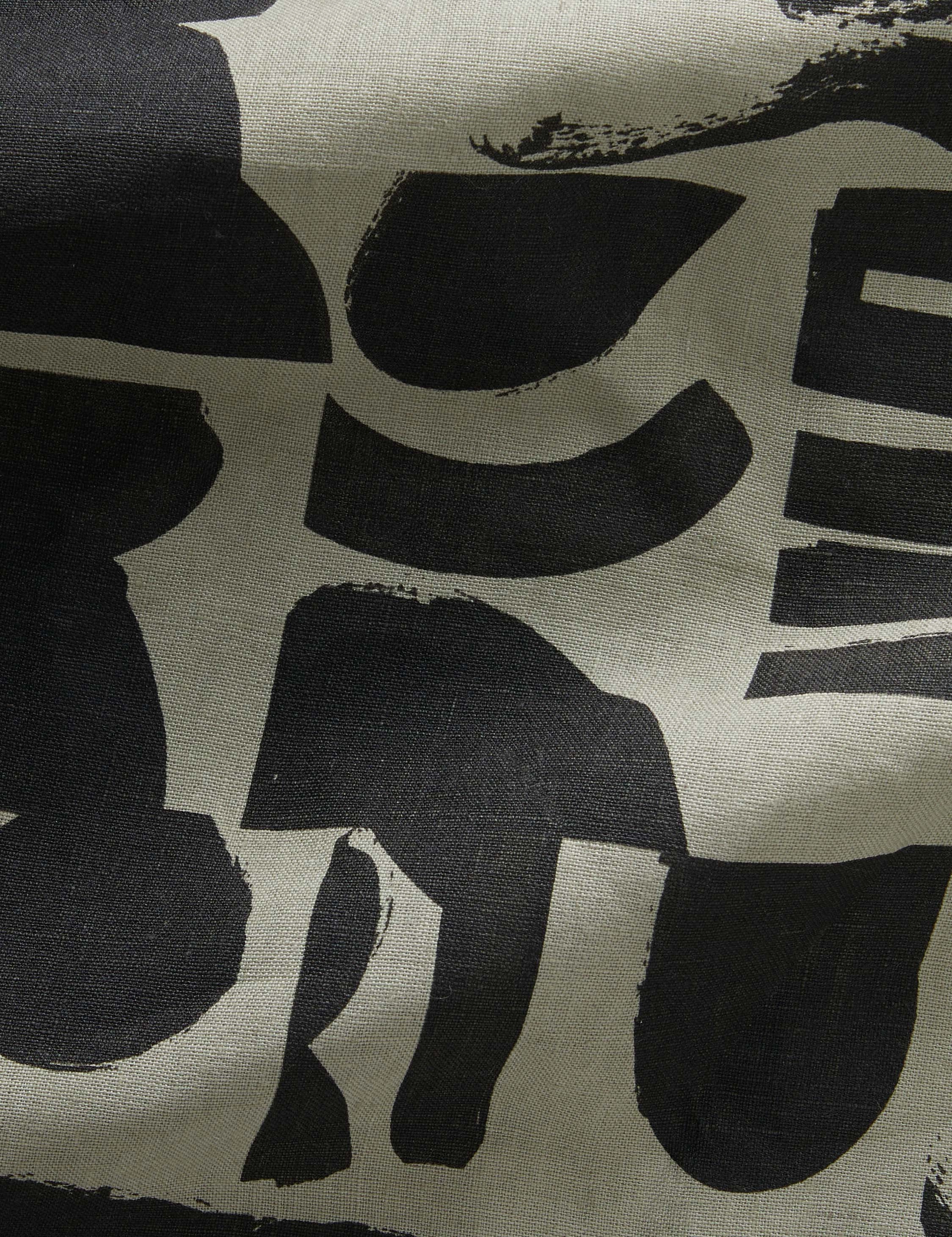 Organic Shapes Linen Fabric by Sarah Sherman Samuel