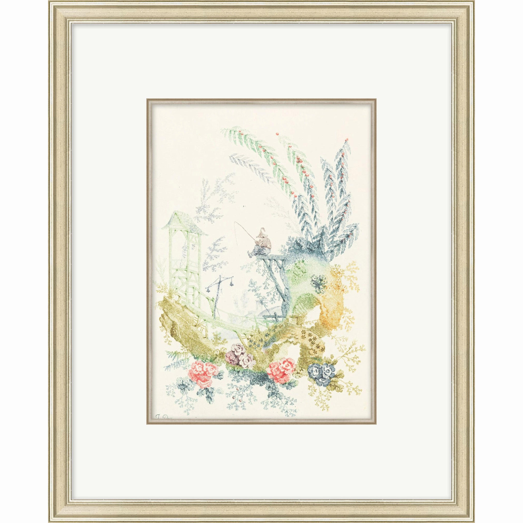 Ornamental Nouveau 4 Framed Wall Art 