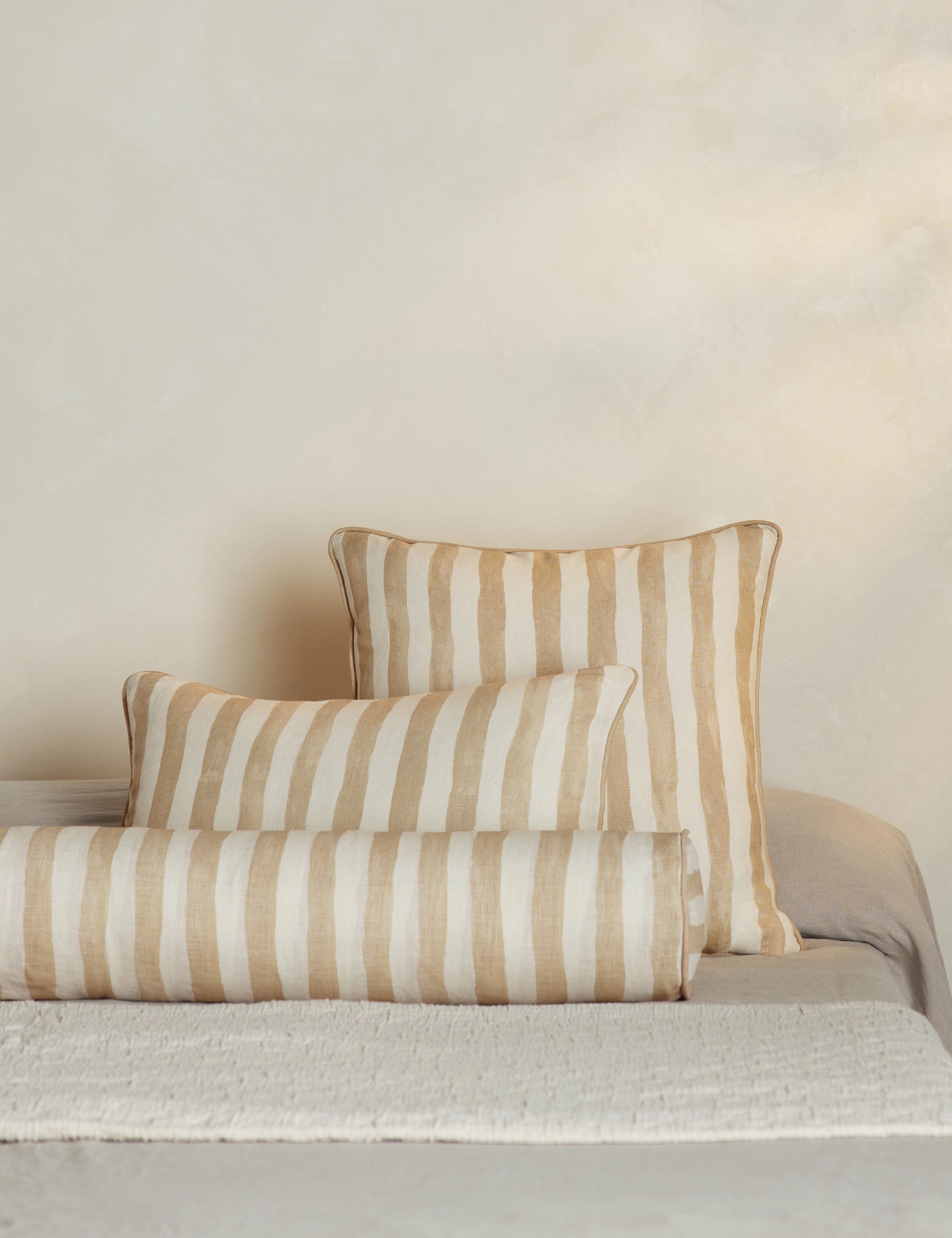 Painterly Stripe Linen Fabric by Sarah Sherman Samuel