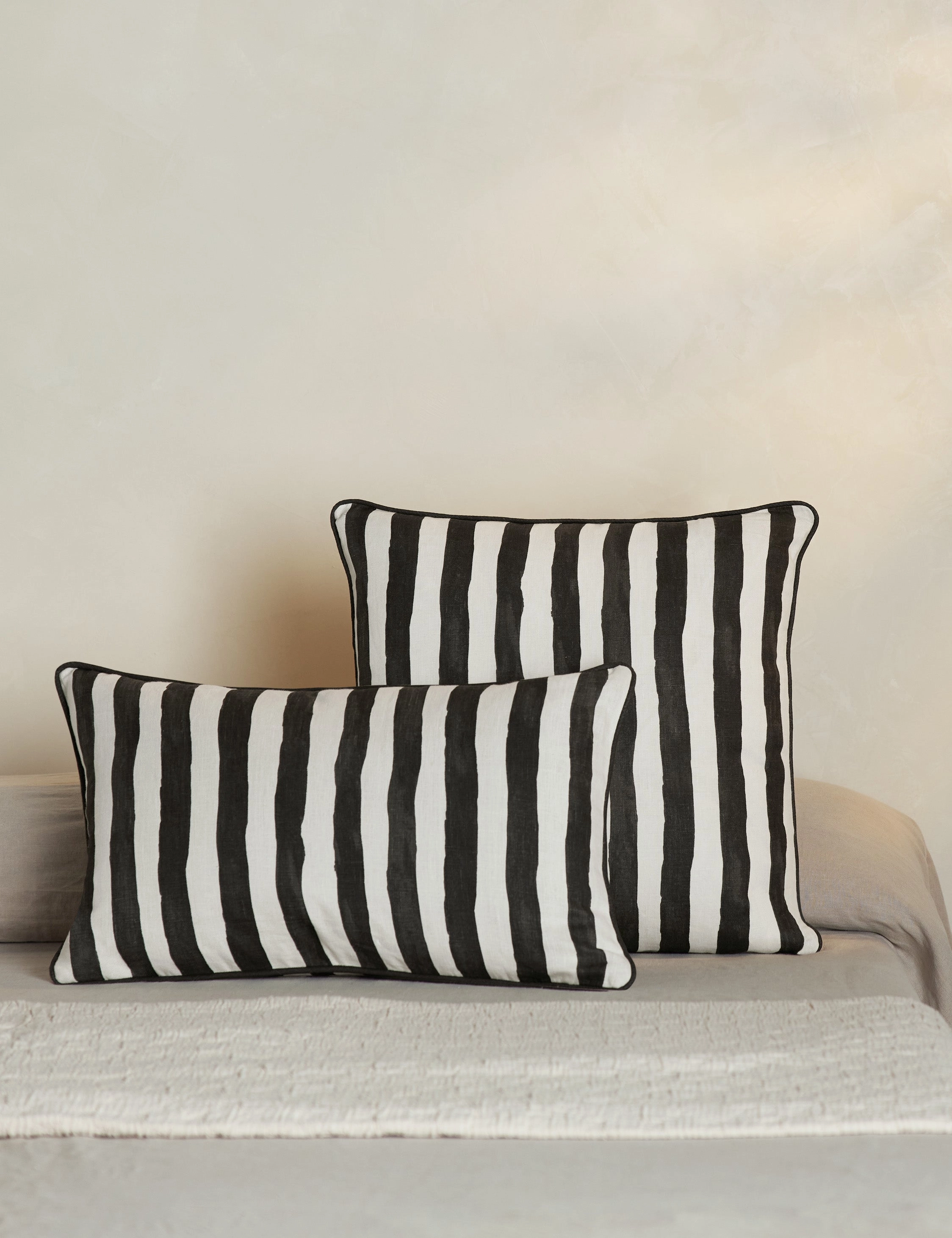 Painterly Stripe Linen Fabric by Sarah Sherman Samuel