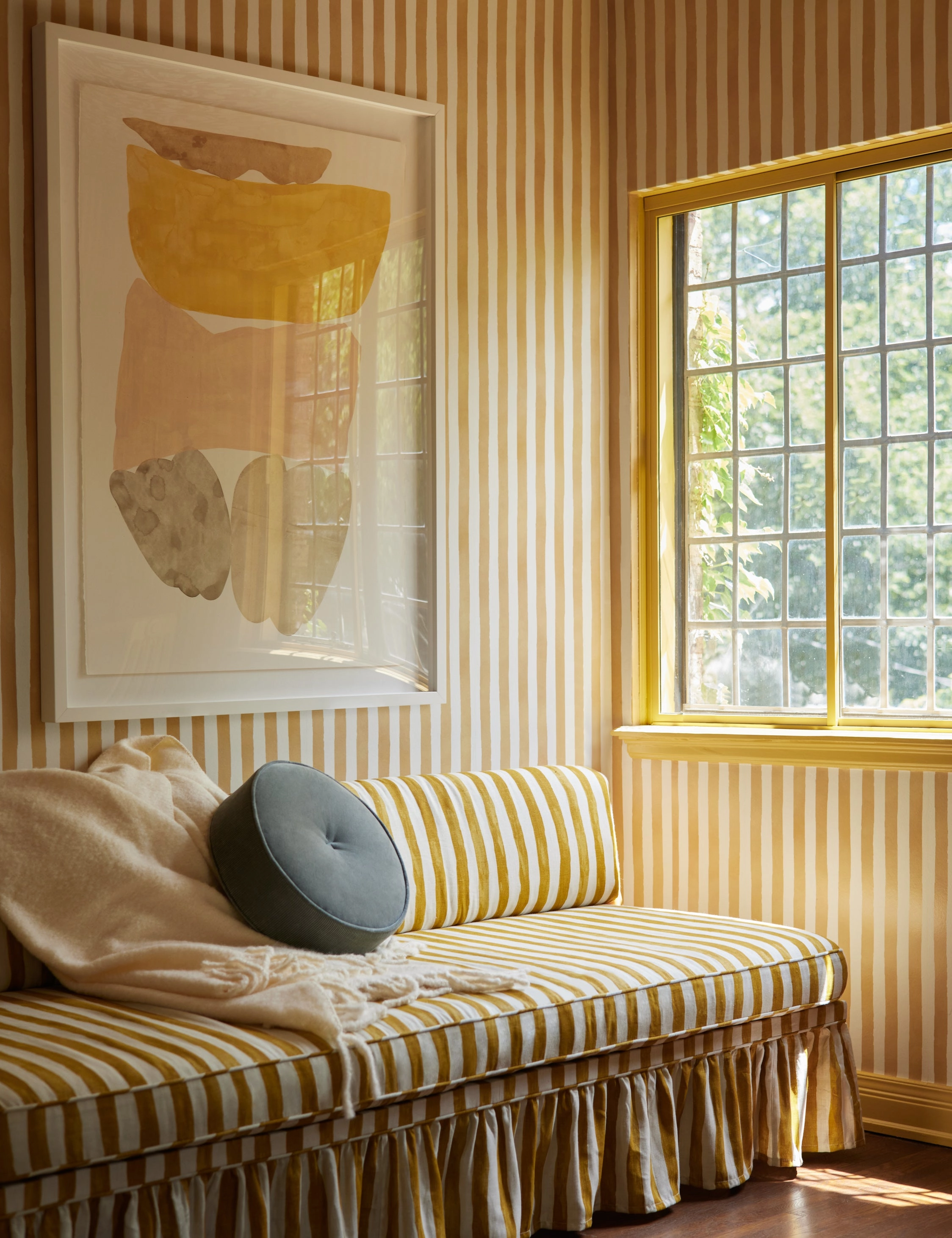 Painterly Stripe Wallpaper by Sarah Sherman Samuel
