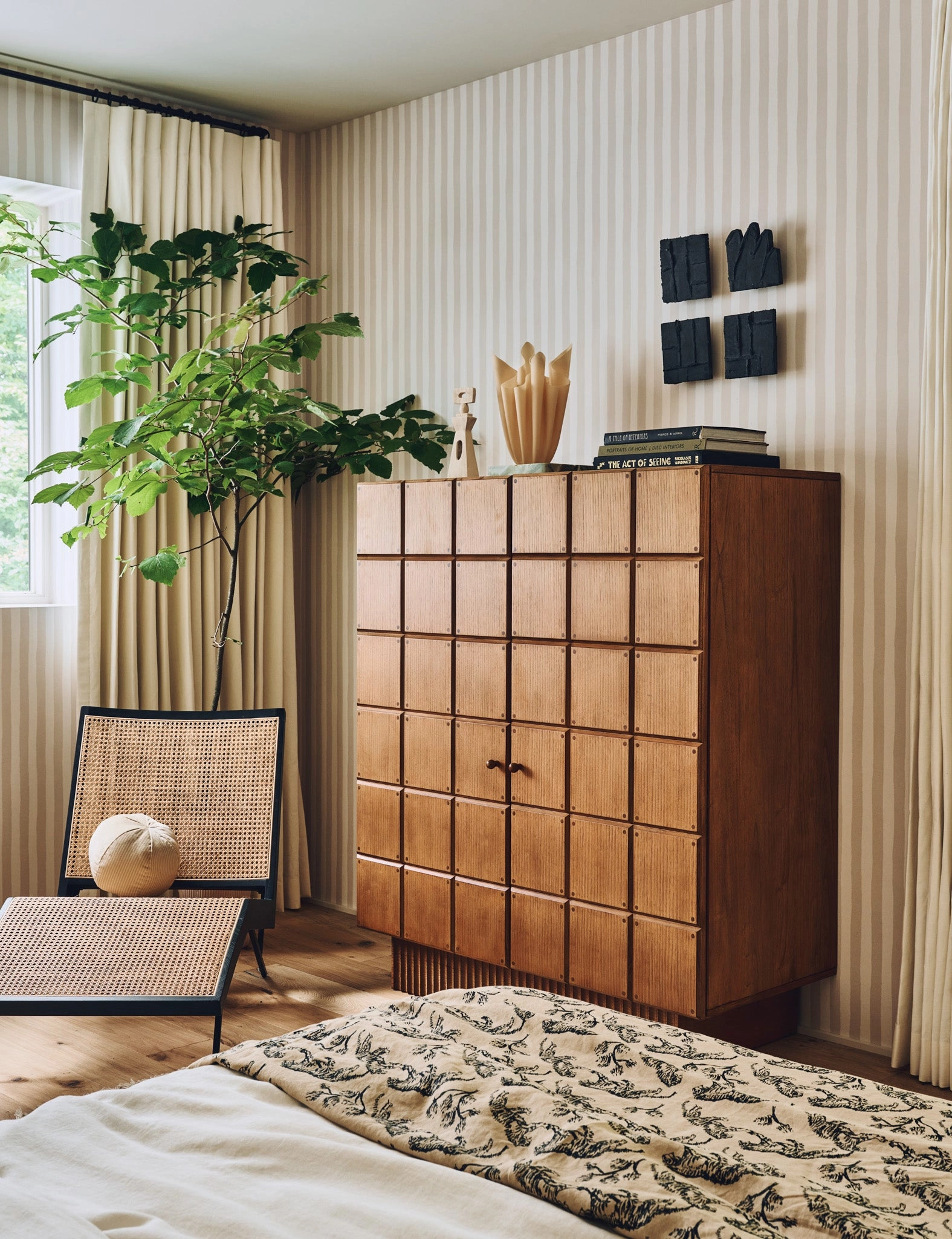 Painterly Stripe Wallpaper by Sarah Sherman Samuel