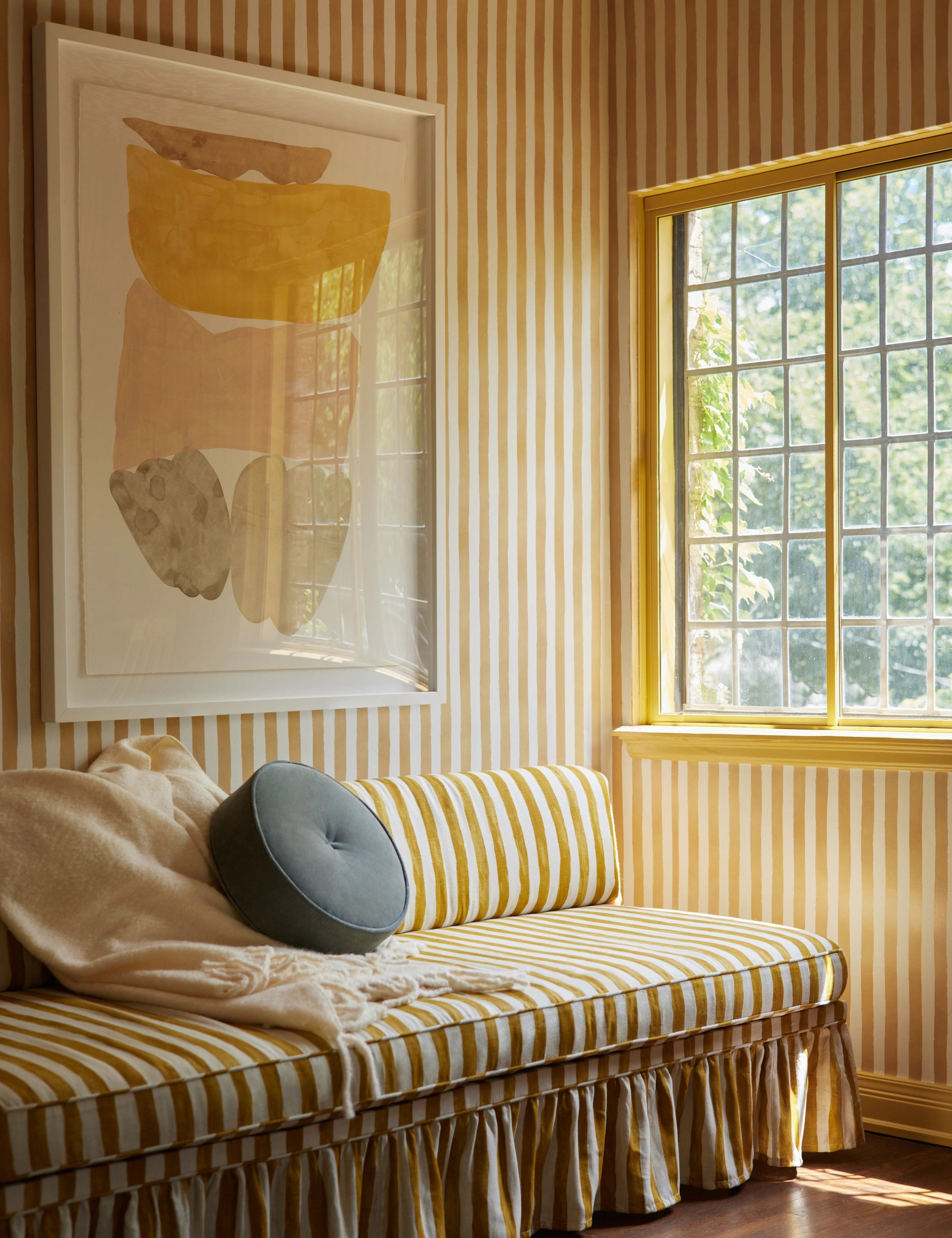 Painterly Stripe Wallpaper by Sarah Sherman Samuel