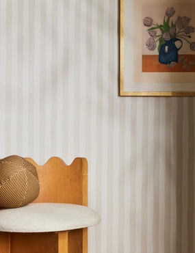 Painterly Stripe Wallpaper by Sarah Sherman Samuel 