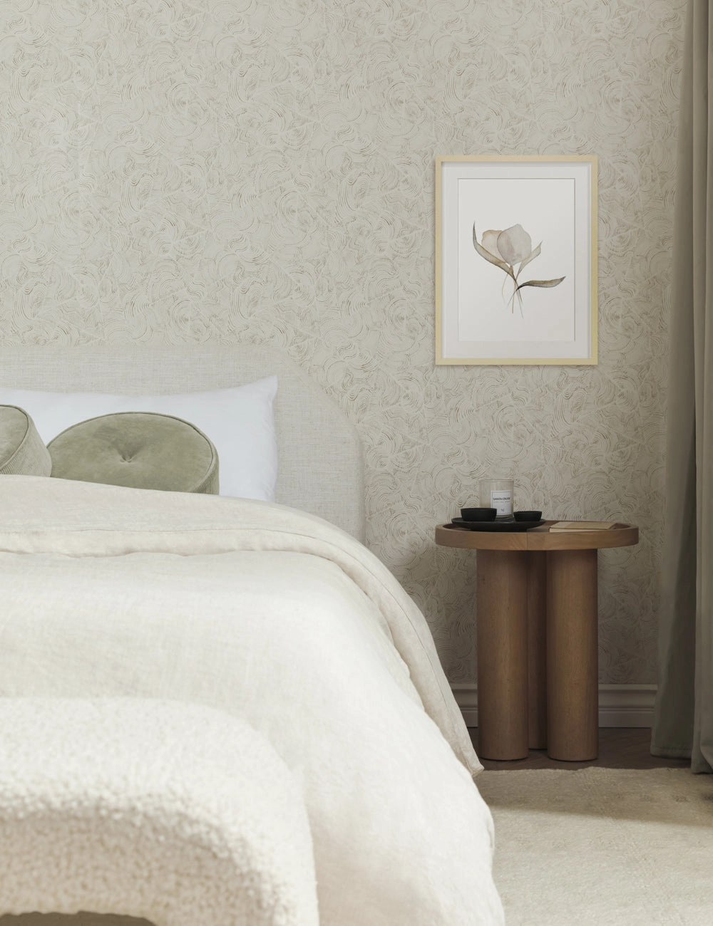 Pale Bouquet Print by Cline Nordenhed
