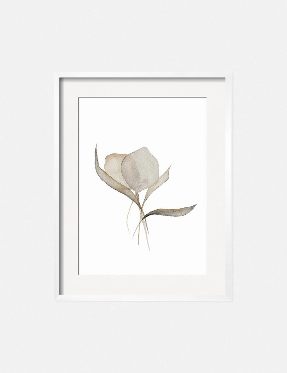 Pale Bouquet Print by Cline Nordenhed