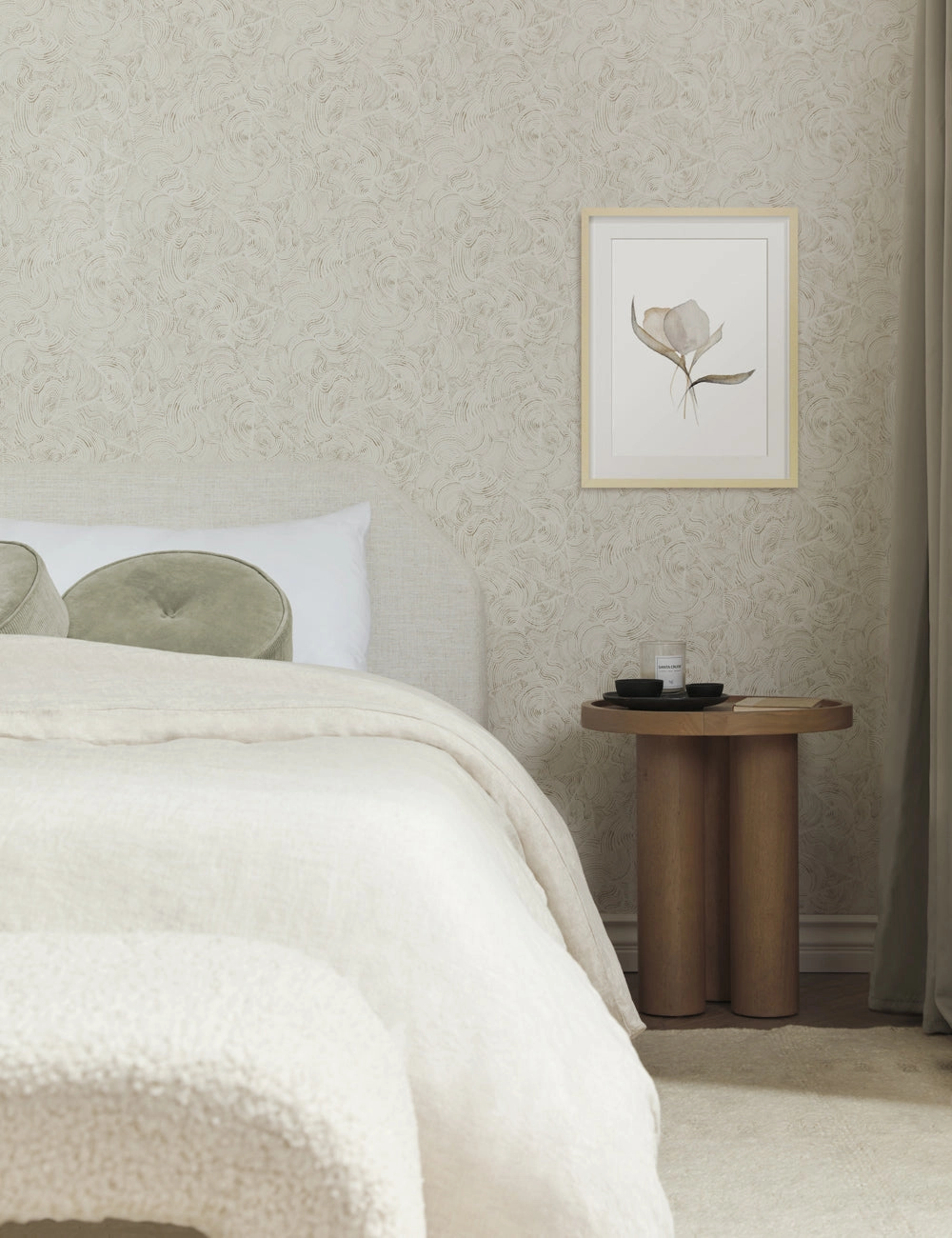 Pale Bouquet Print by Cline Nordenhed