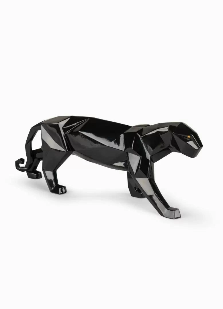 Panther Figurine - Glazed 