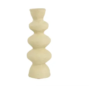 Paper Mache Ribbed Objet 
