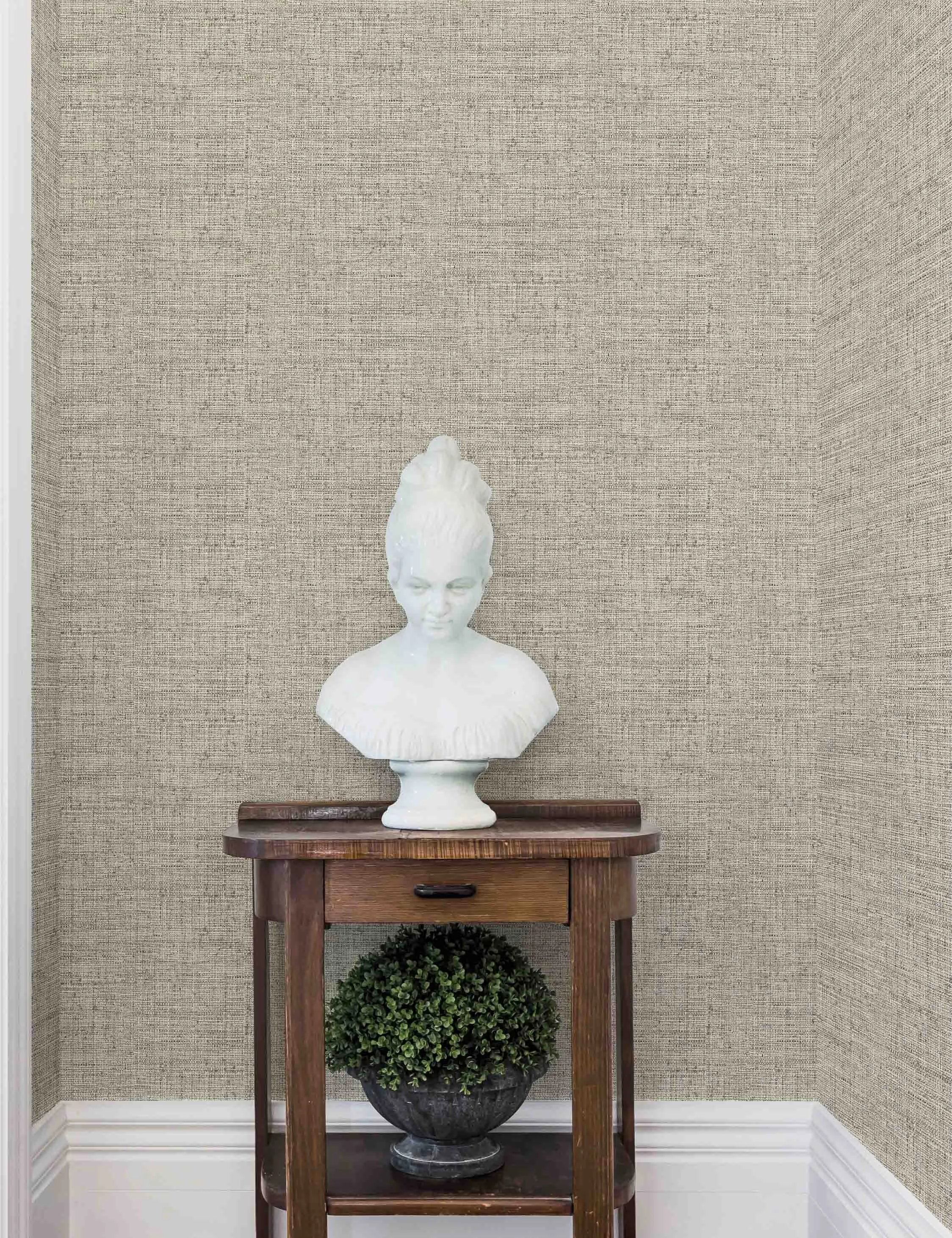 Papyrus Faux Grasscloth Peel   Stick Wallpaper