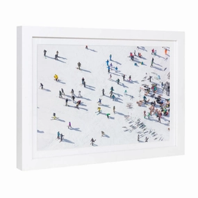 Park City Skiers Mini Framed Print by Gray Malin 